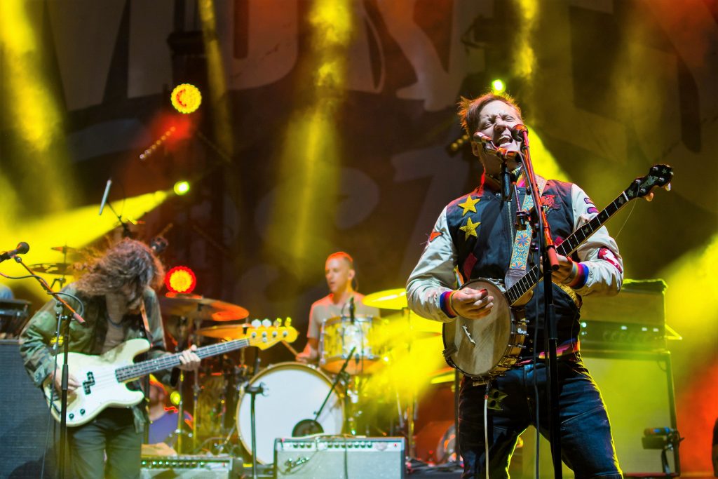 Brand New performing on tour